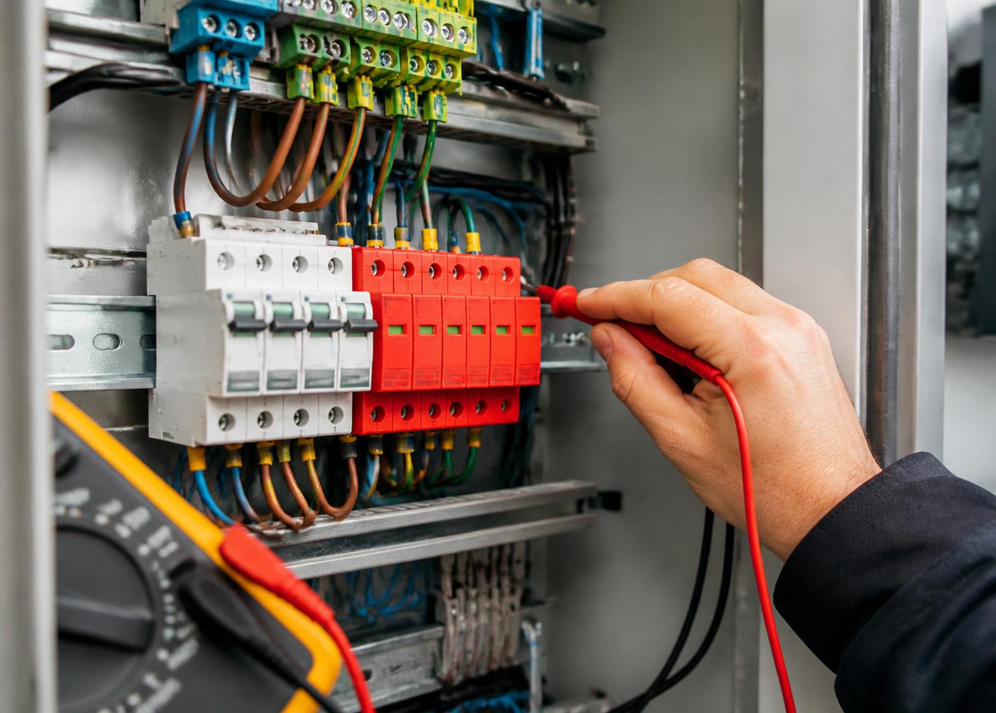 Vérification des dispositifs de protection d'un coffret électrique